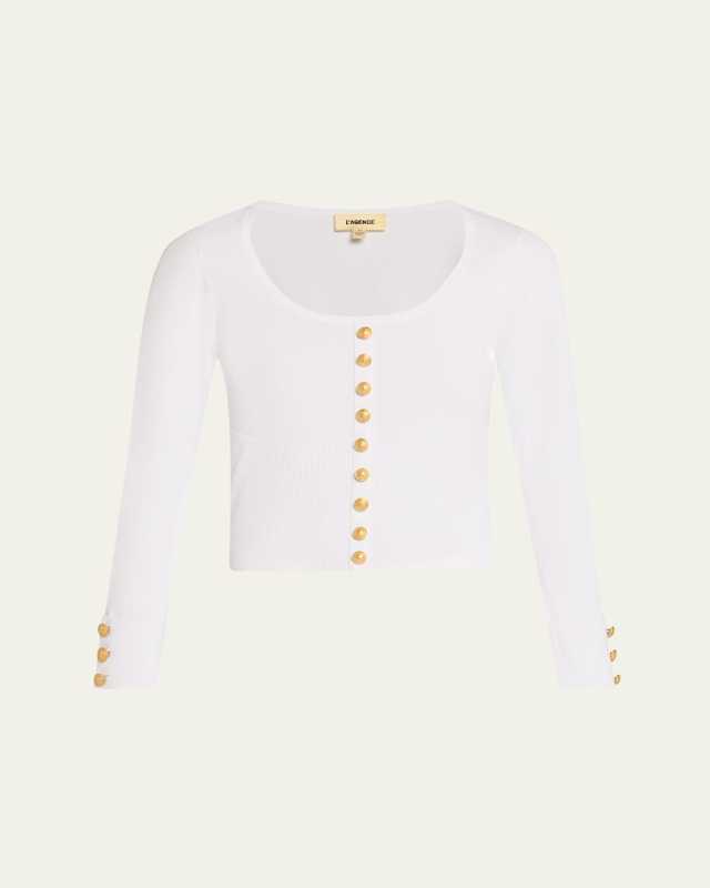 Lanette Scoop-Neck Cardigan
